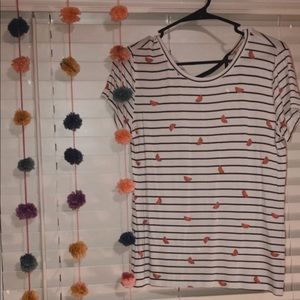 Striped shirt with 🍉 designs